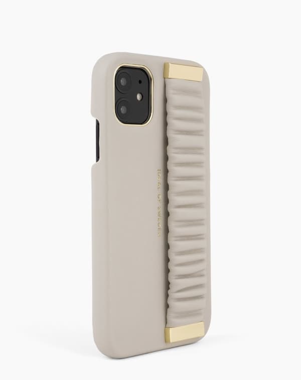 Statement Case iPhone11 / XR Ruffle Cream Top Handle