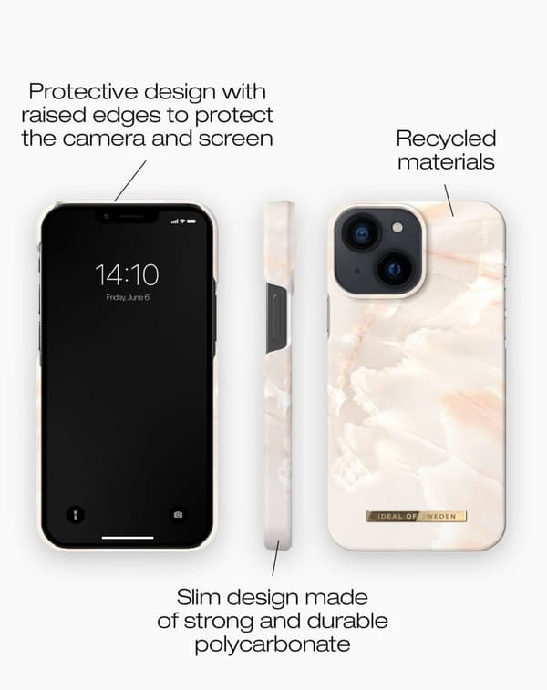 Printed Case iPhone 13 Mini Rose Pearl Marble