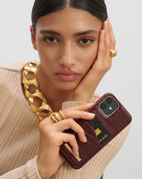 Atelier Case iPhone 12 Mini Scarlet Croco