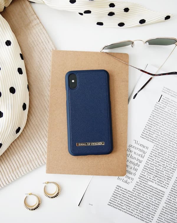 Saffiano Case iPhone 11 Pro / XS / X Navy