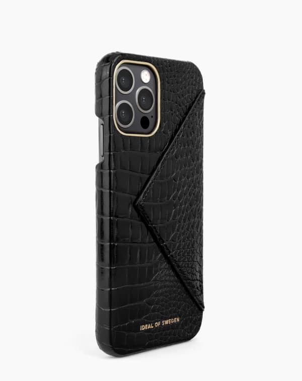 Statement Case iPhone 12 Pro Max Neo Noir Croco