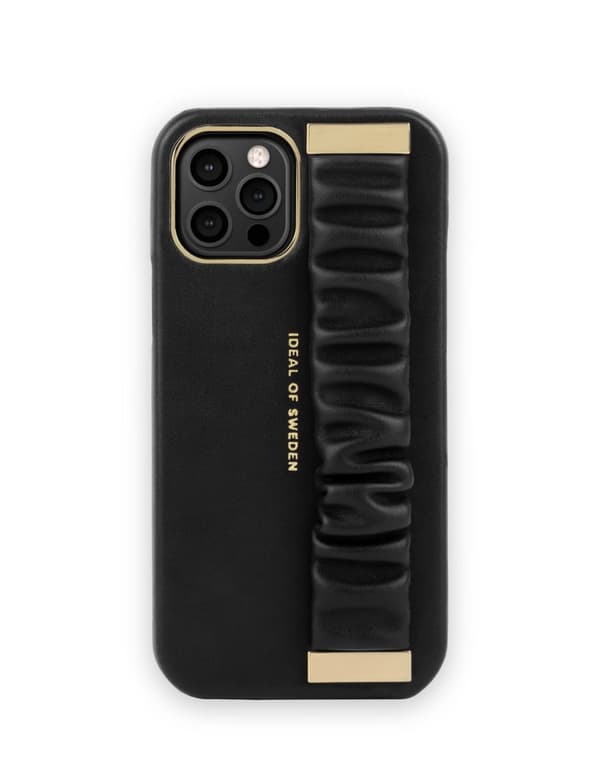 Statement Case iPhone 12 / 12 Pro Ruffle Noir Top Handle