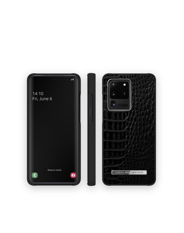 Atelier Case Galaxy S20 Ultra Neo Noir Croco Silver