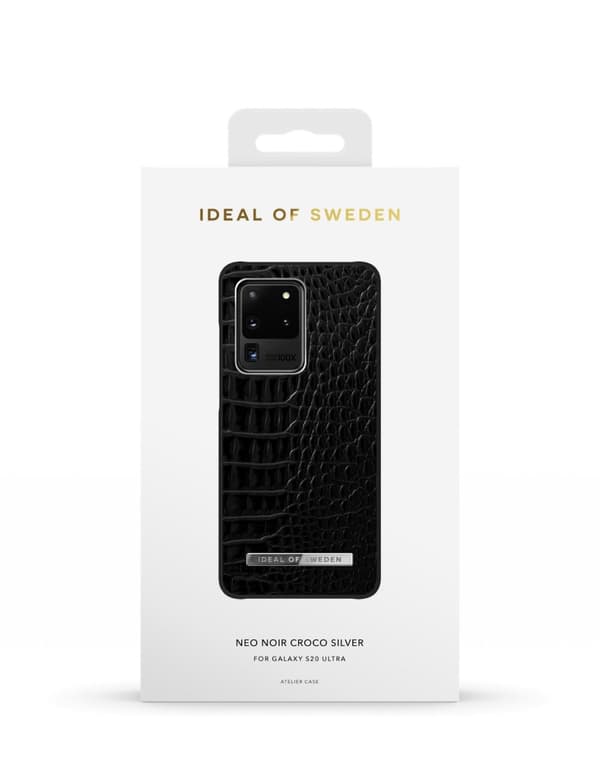 Atelier Case Galaxy S20 Ultra Neo Noir Croco Silver
