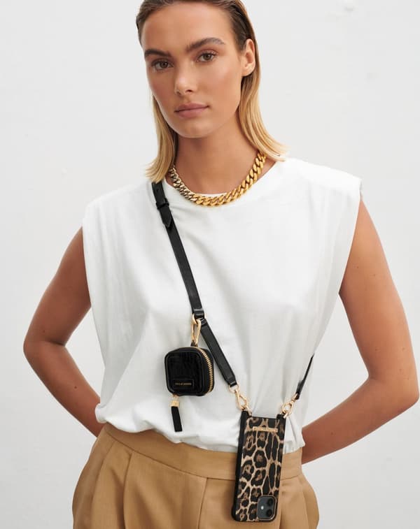Atelier Necklace iPhone 12 Mini Midnight Leopard