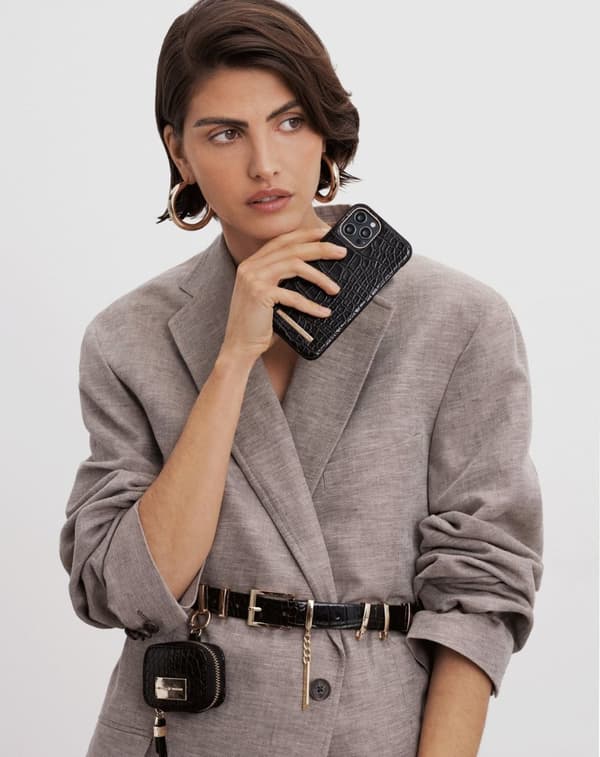 Atelier Case iPhone 13 Mini Neo Noir Croco