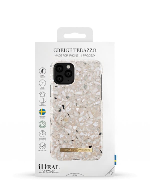 Printed Case iPhone 11 Pro / XS / X Greige Terazzo
