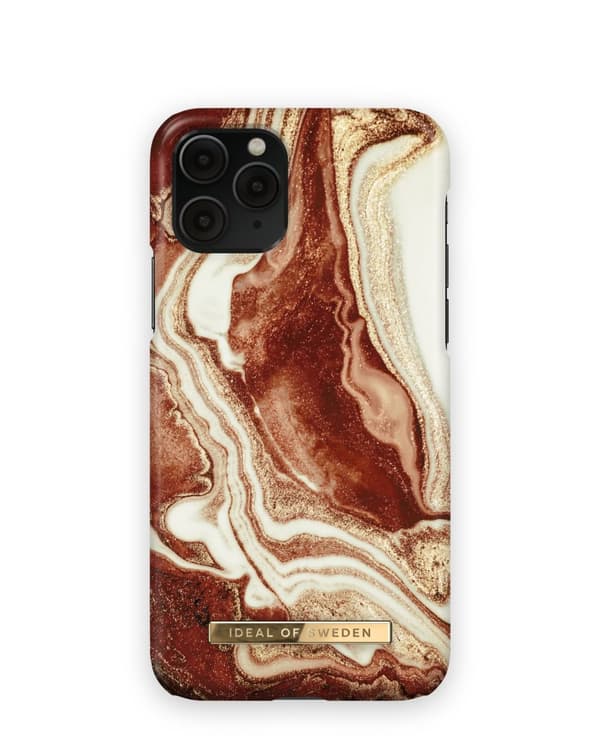 Printed Case iPhone 11 Pro / XS / X GGolden Rusty Marble