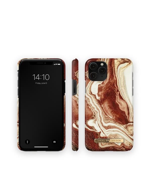 Printed Case iPhone 11 Pro / XS / X GGolden Rusty Marble