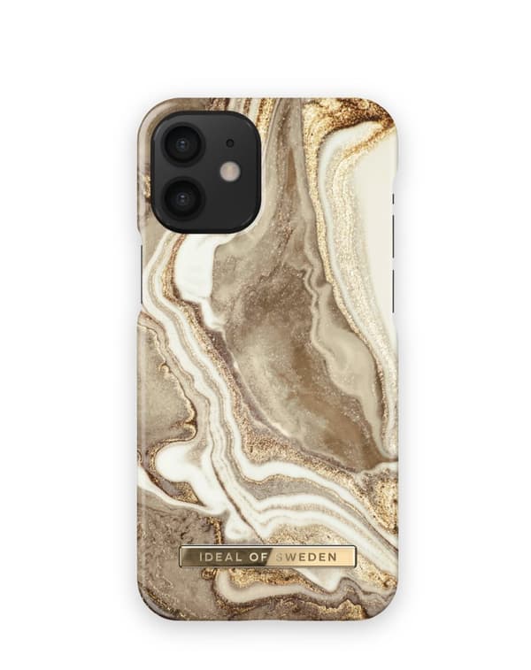 Printed Case iPhone 12 Mini Golden Sand Marble