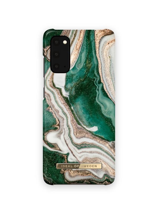 Printed Case Galaxy S20 Golden Jade Marble