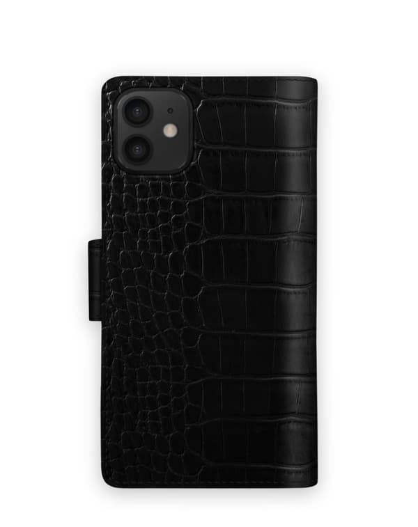 Cora Phone Wallet iPhone 12 Mini Jet Black Croco