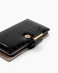 Miniatyrbild 9 av 10: Cora Phone Wallet iPhone 12 Mini Jet Black Croco