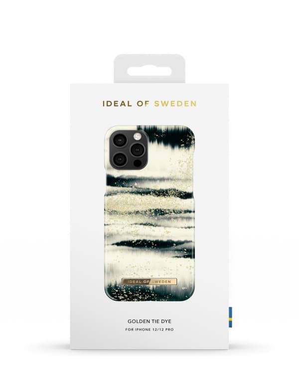 Printed Case iPhone 12 / 12 Pro Golden Tie Dye