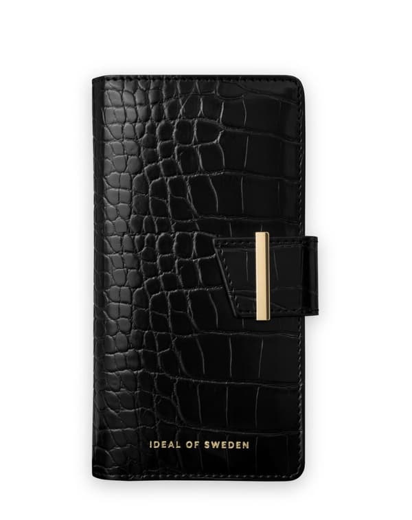 Cora Phone Wallet iPhone 13 Mini Jet Black Croco