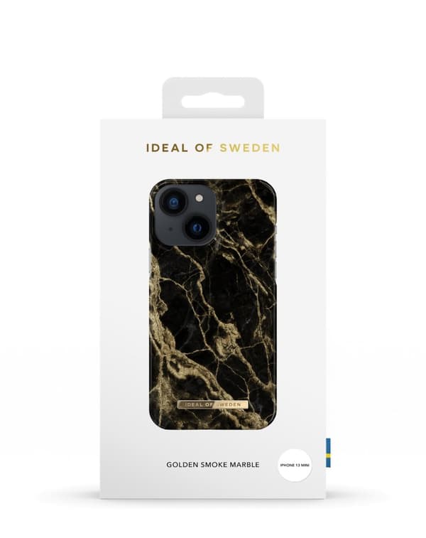 Printed Case iPhone 13 Mini Golden Smoke Marble