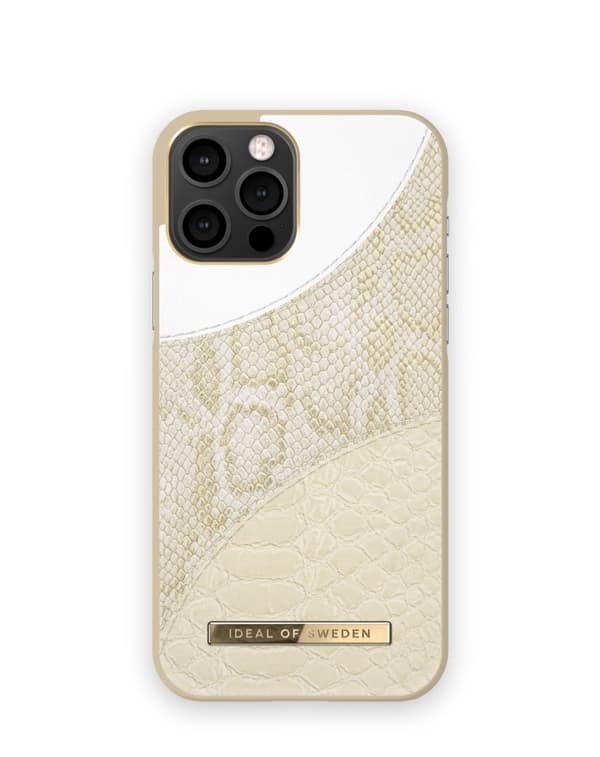 Atelier Case iPhone 12 / 12 Pro Cream Gold Snake