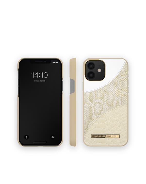 Atelier Case iPhone 12 / 12 Pro Cream Gold Snake
