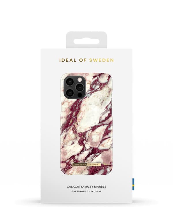 Printed Case iPhone 12 PROMAX Calacatta Ruby Marble