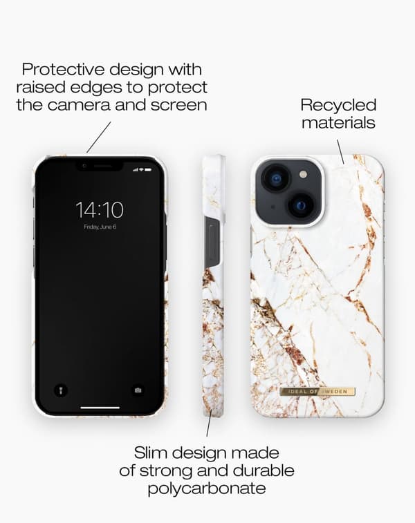 Printed Case iPhone 13 Mini Carrara Gold