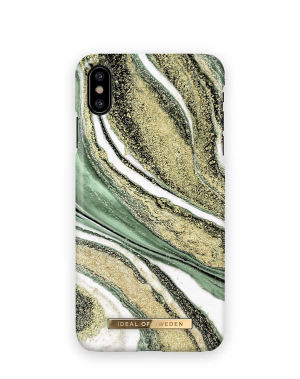 Printed Case iPhone X / XS Cosmic Green Swirl