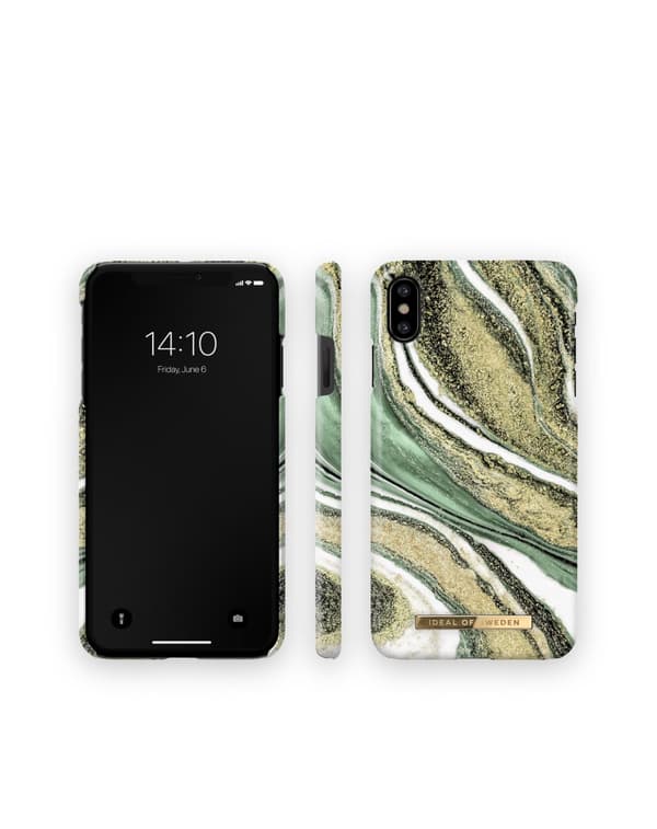 Printed Case iPhone X / XS Cosmic Green Swirl
