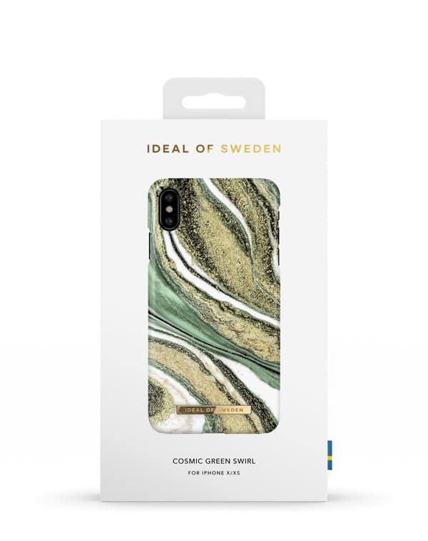 Printed Case iPhone X / XS Cosmic Green Swirl