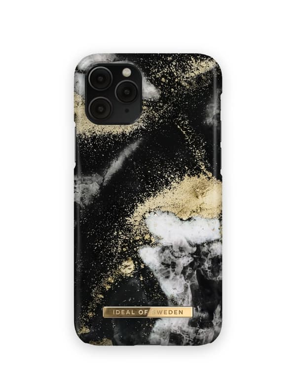 Printed Case iPhone 11 Pro / XS / X Black Galaxy Marble