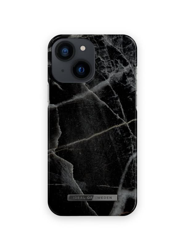 Printed Case iPhone 13 Mini Black Thunder Marble