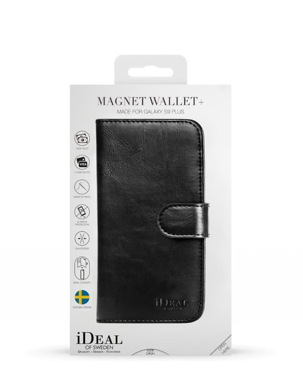 Magnet Wallet+ Galaxy S9 Plus Black