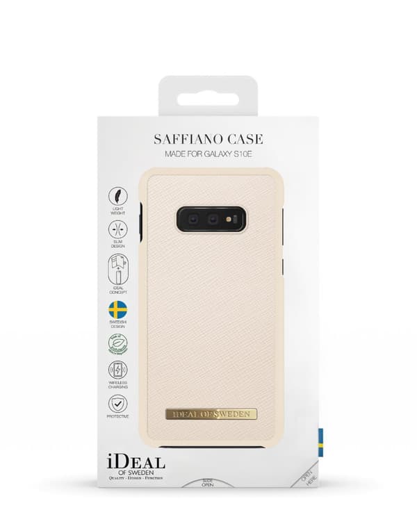 Saffiano Case Galaxy S10E Beige