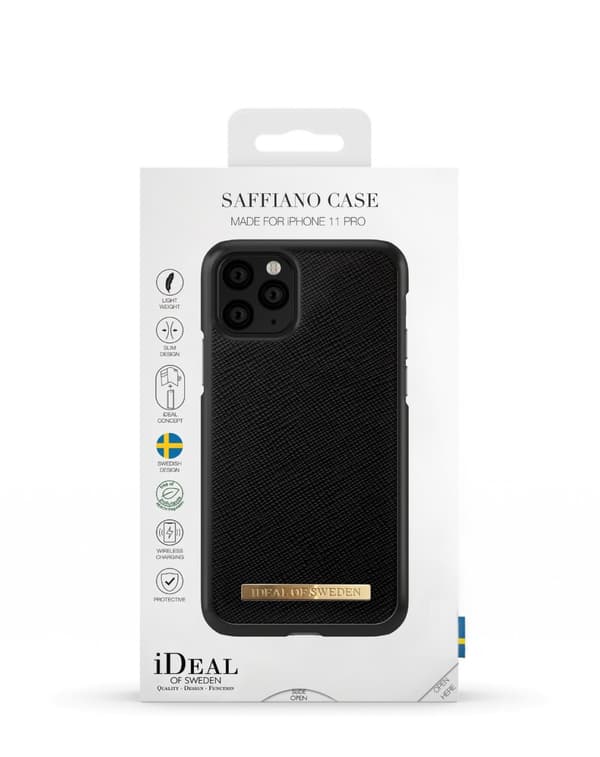 Saffiano Case iPhone 11 Pro / XS / X Black
