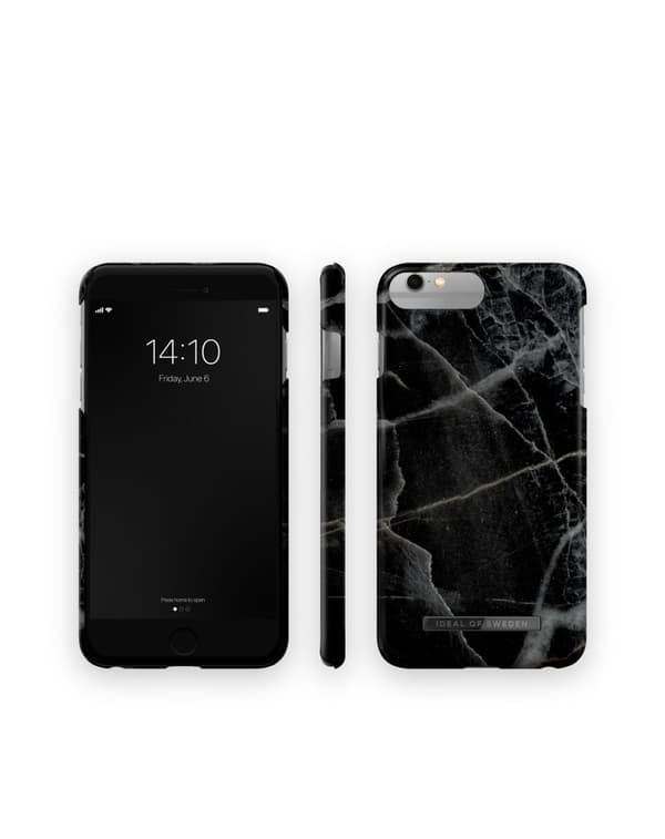 Printed Case iPhone 8 / 7 / 6 / 6S Plus Black Thunder Marble