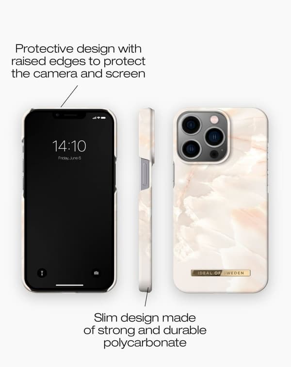 Printed Case MagSafe 13 Pro Rose Pearl Marble