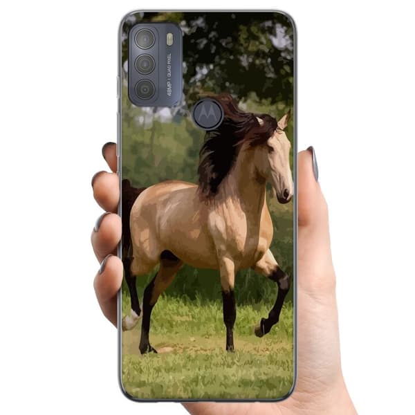 Motorola Moto G50 TPU Mobildeksel Hest