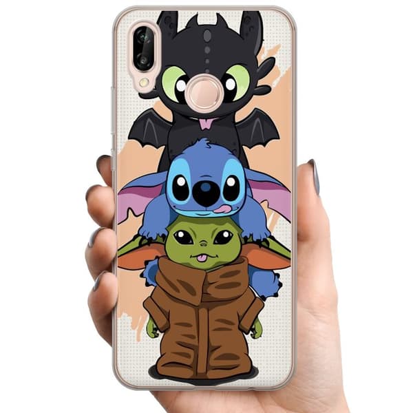 Huawei P20 lite TPU Mobildeksel Lilo og Stitch