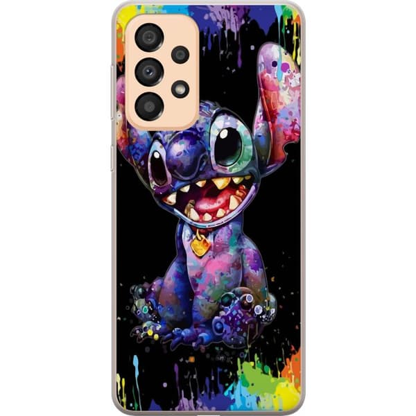 Samsung Galaxy A33 5G Gennemsigtig cover Lilo og Stitch