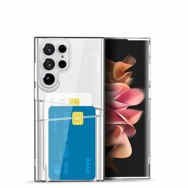 Samsung Galaxy S22 Ultra - Transparent Case Double Card Slot