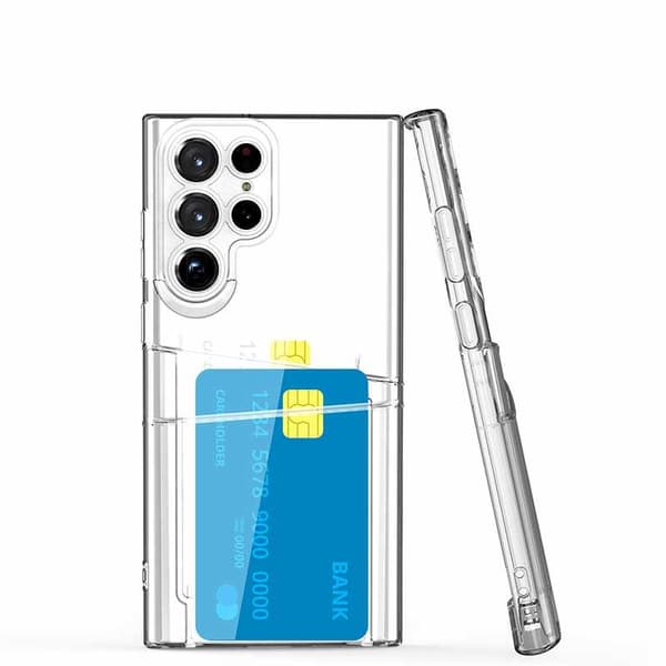 Samsung Galaxy S22 Ultra - Transparent Case Double Card Slot