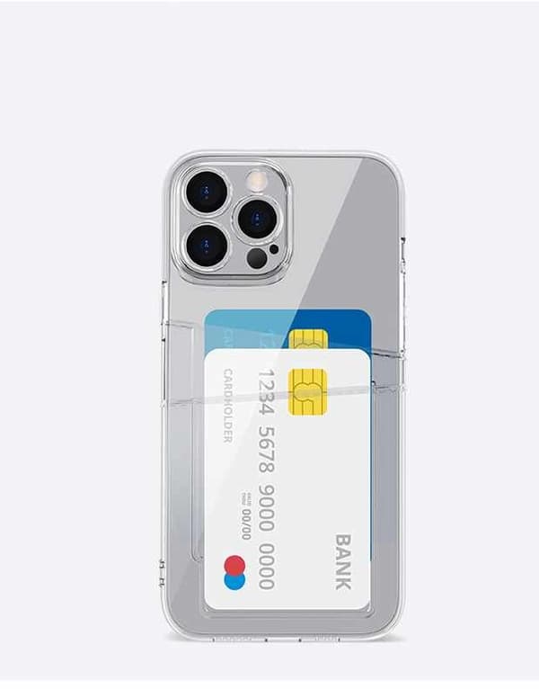 iPhone 14 Plus - Transparent Case Double Card Slot