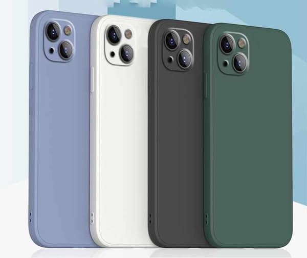 iPhone 14 Plus-etui - mikrofibersilikone