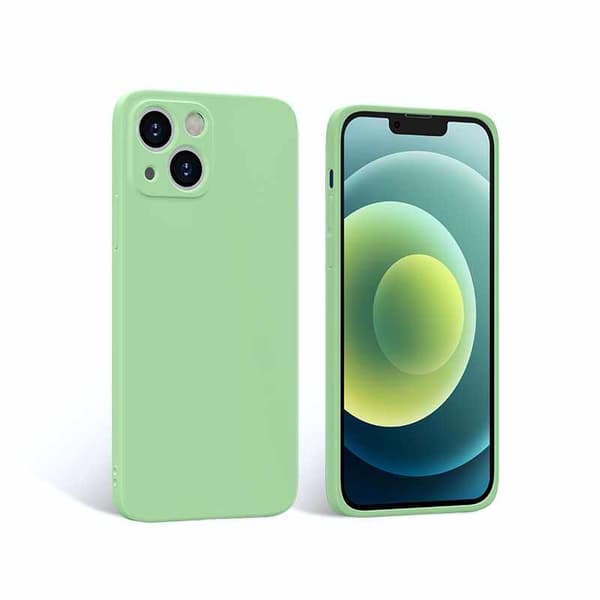 iPhone 14 Plus-etui - mikrofibersilikone