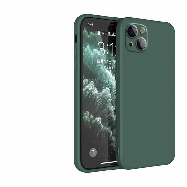 iPhone 14 Plus-etui - mikrofibersilikone