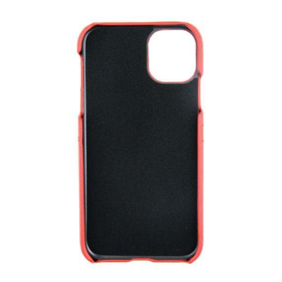 iPhone 11 Pro Max PU Leather Kickstand Card Pocket Case Red