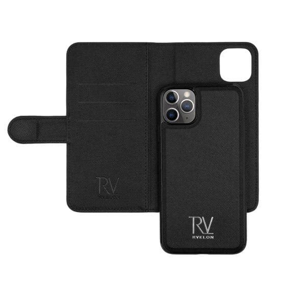 RV Magnetisk Plånboksfodral - iPhone 11 Pro Max - Svart