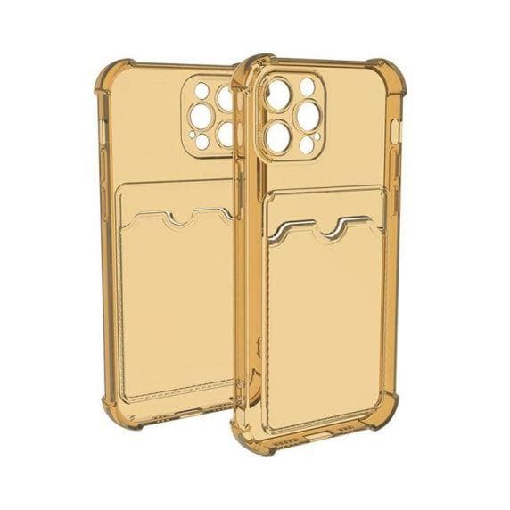 iPhone 11 Pro Max TPU Shockproof Protective Wallet Case Yellow