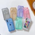 Miniatyrbild 4 av 5: iPhone 12/12 Pro TPU Shockproof Protective Wallet Case Blue
