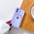 Miniatyrbild 1 av 5: iPhone 12/12 Pro TPU Shockproof Protective Wallet Case Purple