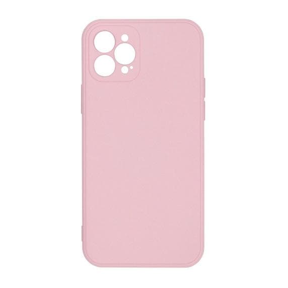 iPhone 12 Pro Soft Silicone Case Pink with Camera Cover