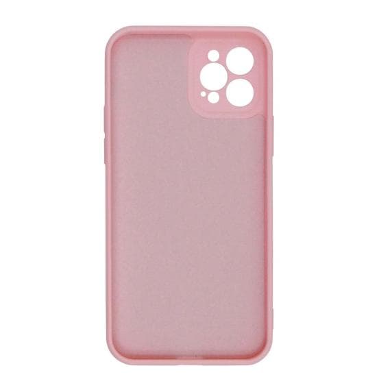 iPhone 12 Pro Soft Silicone Case Pink with Camera Cover